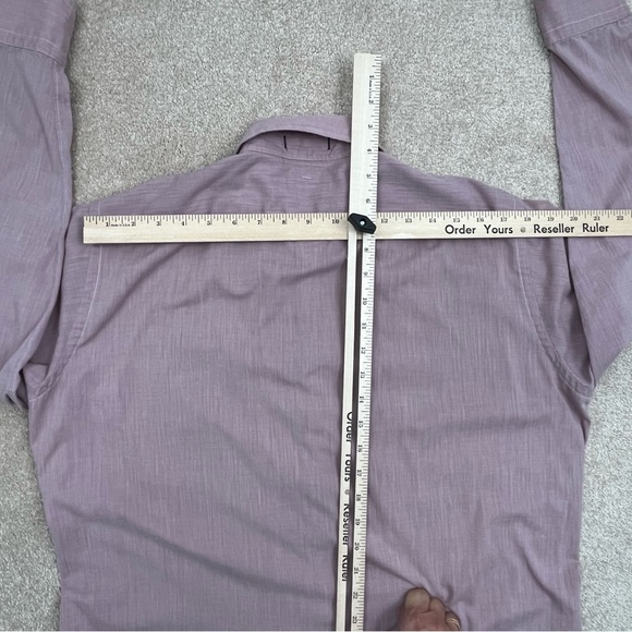 Vintage Christian Dior Shirt Adult Neck 15.5 Pink Button Up Designer Preppy Men - Picture 9 of 12